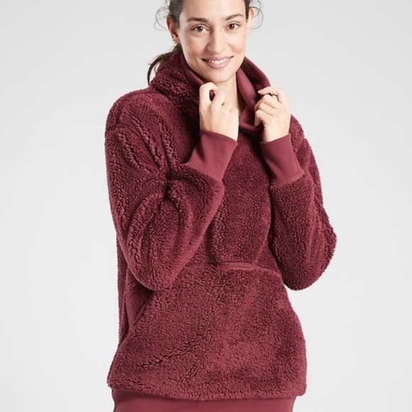 Athleta Sweaters - NWT Athleta Reversible Sherpa Hoodie